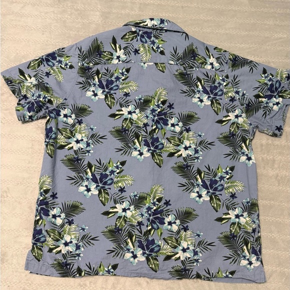 Vintage Hawaiian Shirts 28 Palms XL Floral  Hibiscus  100% Cotton - Picture 2 of 5